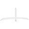 Ekena Millwork Bellingham Architectural Grade PVC Gable Bracket, 108"W x 31 1/2"H x 2"D x 4"F, 7/12 Pitch GBP108X32X0204BEL00 - alternate 1